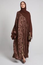 Luxury Arabian Dusk Embellished Open Abaya - Limited Edition